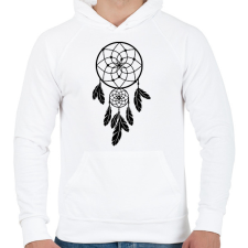 PRINTFASHION Dreamcatcher - Férfi kapucnis pulóver - Fehér férfi pulóver, kardigán