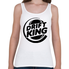 PRINTFASHION Drift King - Női atléta - Fehér női trikó