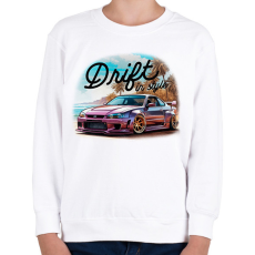 PRINTFASHION Driftelés - Gyerek pulóver - Fehér