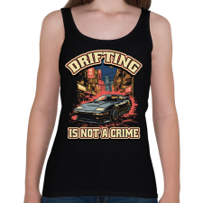 PRINTFASHION Driftelés nem kriminális - Női atléta - Fekete női trikó