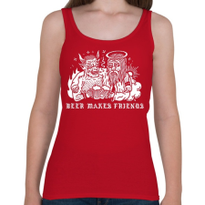 PRINTFASHION Drink beer for friends - Női atléta - Cseresznyepiros női trikó