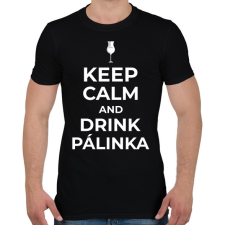 PRINTFASHION DRINK PÁLINKA - Férfi póló - Fekete férfi póló
