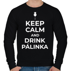 PRINTFASHION DRINK PÁLINKA - Férfi pulóver - Fekete