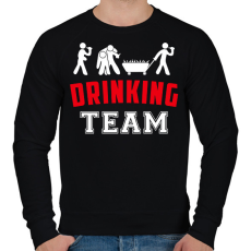 PRINTFASHION Drinking Team legénybúcsú - Férfi pulóver - Fekete
