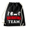 PRINTFASHION Drinking Team legénybúcsú - Sportzsák, Tornazsák - Fekete