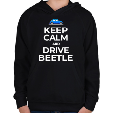 PRINTFASHION DRIVE BEETLE - Gyerek kapucnis pulóver - Fekete