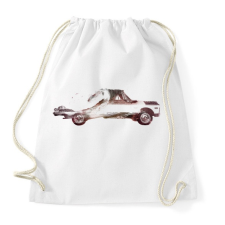 PRINTFASHION Drive me back home 3 - Sportzsák, Tornazsák - Fehér tornazsák