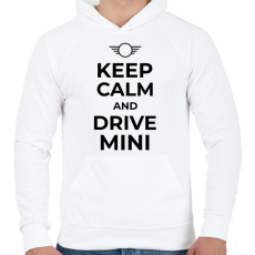 PRINTFASHION DRIVE MINI - Férfi kapucnis pulóver - Fehér