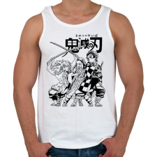 PRINTFASHION DS Anime - Férfi atléta - Fehér atléta, trikó