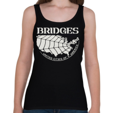 PRINTFASHION DS Bridges - Női atléta - Fekete