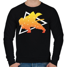PRINTFASHION DS Katana - Férfi pulóver - Fekete