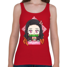 PRINTFASHION DS Nezuko - Női atléta - Cseresznyepiros