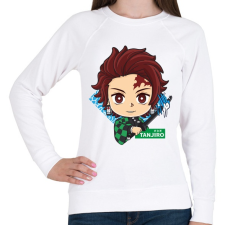 PRINTFASHION DS Tanjiro - Női pulóver - Fehér női pulóver, kardigán