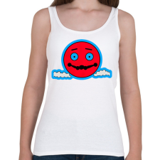 PRINTFASHION DSL Cloud Smiley #4 - Női atléta - Fehér női trikó