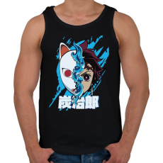 PRINTFASHION DT Inosuka mask - Férfi atléta - Fekete