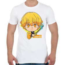 PRINTFASHION DT Zenitsu - Férfi póló - Fehér férfi póló