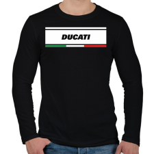 PRINTFASHION DUCATI - Férfi hosszú ujjú póló - Fekete férfi póló