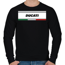 PRINTFASHION DUCATI - Férfi pulóver - Fekete férfi pulóver, kardigán