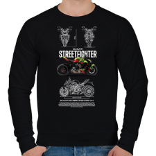 PRINTFASHION ducati streetfighter - Férfi pulóver - Fekete férfi pulóver, kardigán