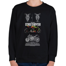 PRINTFASHION ducati streetfighter - Gyerek pulóver - Fekete