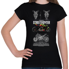 PRINTFASHION ducati streetfighter - Női póló - Fekete női póló