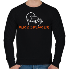 PRINTFASHION Duck (Bud) Spencer - Férfi pulóver - Fekete