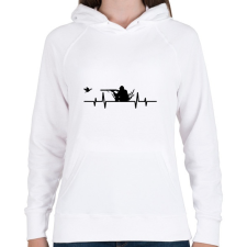 PRINTFASHION Duck Hunter  - Női kapucnis pulóver - Fehér női pulóver, kardigán