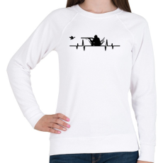 PRINTFASHION Duck Hunter  - Női pulóver - Fehér