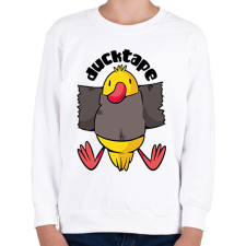 PRINTFASHION Ducktape - Gyerek pulóver - Fehér gyerek pulóver, kardigán