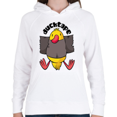 PRINTFASHION Ducktape - Női kapucnis pulóver - Fehér