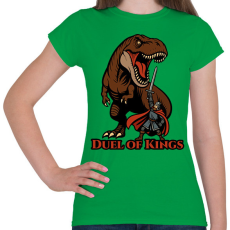 PRINTFASHION Duel of Kings - Női póló - Zöld