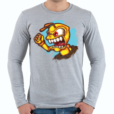 PRINTFASHION Dühös hangya - Férfi hosszú ujjú póló - Sport szürke