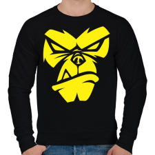 PRINTFASHION Dühös majom - Férfi pulóver - Fekete férfi pulóver, kardigán