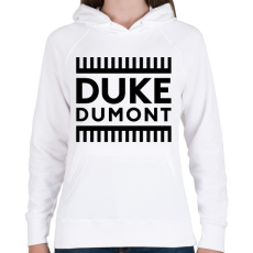 PRINTFASHION Duke Dumont - Női kapucnis pulóver - Fehér