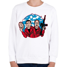 PRINTFASHION Dunder Mifflin - Gyerek pulóver - Fehér