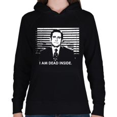 PRINTFASHION Dunder Mifflin Paper Company - Női kapucnis pulóver - Fekete