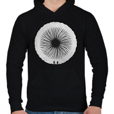 PRINTFASHION Dune - Férfi kapucnis pulóver - Fekete