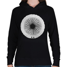 PRINTFASHION Dune - Női kapucnis pulóver - Fekete