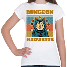 PRINTFASHION Dungeon meowster - Női póló - Fehér