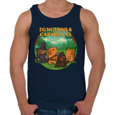 PRINTFASHION Dungeons & Capybaras - Férfi atléta - Sötétkék női trikó