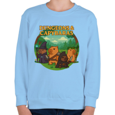 PRINTFASHION Dungeons & Capybaras - Gyerek pulóver - Világoskék gyerek pulóver, kardigán