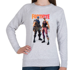 PRINTFASHION Duo Páros Fortnite - Női pulóver - Sport szürke női pulóver, kardigán