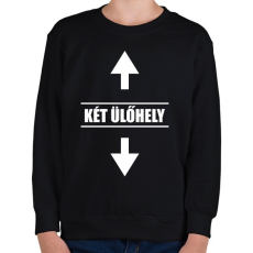PRINTFASHION Dupla Ülőhely - Gyerek pulóver - Fekete