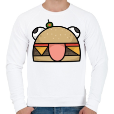PRINTFASHION Durr Burger - Férfi pulóver - Fehér