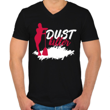 PRINTFASHION Dust killer - Férfi V-nyakú póló - Fekete férfi póló