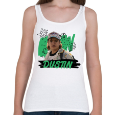 PRINTFASHION Dustin - Stranger Things - Női atléta - Fehér női trikó