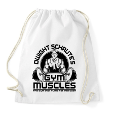 PRINTFASHION Dwight Schrute's Gym - Sportzsák, Tornazsák - Fehér tornazsák