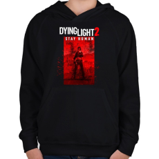 PRINTFASHION Dying Light 2 - Gyerek kapucnis pulóver - Fekete