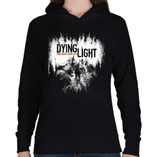 PRINTFASHION DYING LIGHT - Női kapucnis pulóver - Fekete női pulóver, kardigán