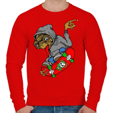 PRINTFASHION E.T. on the board - Férfi pulóver - Piros férfi pulóver, kardigán